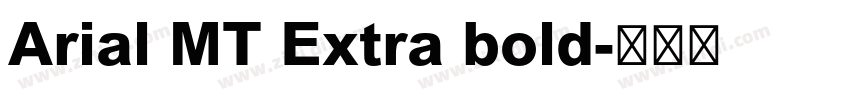 Arial MT Extra bold字体转换